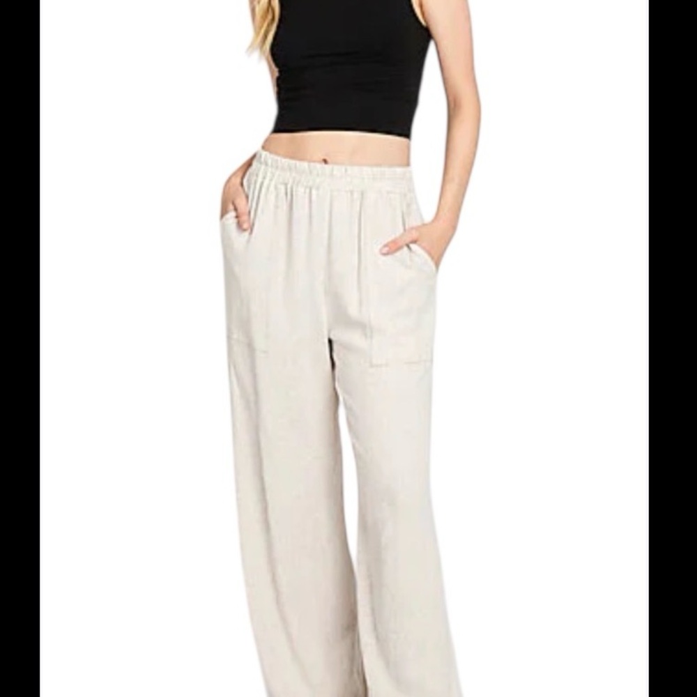 High-Rise Wide Leg Boho Pant